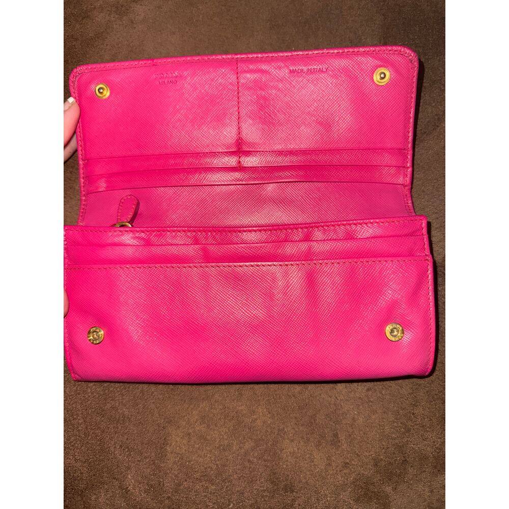 Prada Saffiano Lux Continental Flap Wallet - Picture 7 of 11